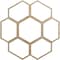 Ekena Millwork Florin Wood Fretwork Pierced Ceiling Medallion, Birch, 40"OD x 14 1/8"ID x 3/8"T CMWP40X40X0375FOBI - alternate 1